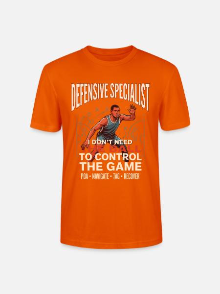 Verteidigungsprofi Ballkontrolle - Stanley/Stella Unisex Bio-T-Shirt CRAFTER - Tieforange