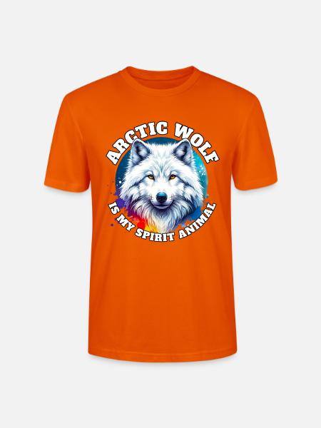 Lustige Polarwolf Sprüche - Stanley/Stella Unisex Bio-T-Shirt CRAFTER - Tieforange