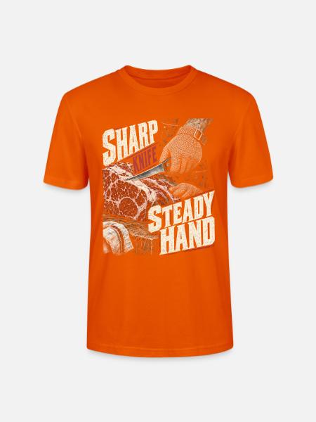 Metzger Schlachter Metzgerhandwerk - Stanley/Stella Unisex Bio-T-Shirt CRAFTER - Tieforange