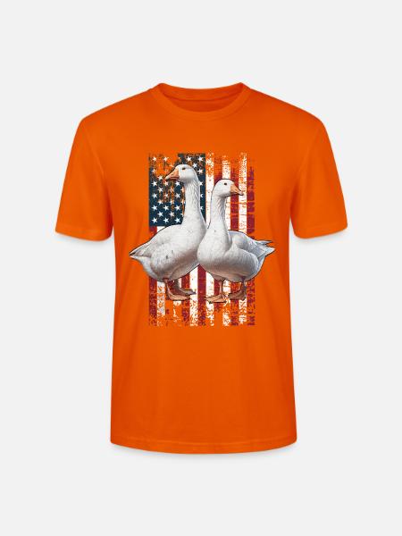 Goose US Gans - Stanley/Stella Unisex Bio-T-Shirt CRAFTER - Tieforange
