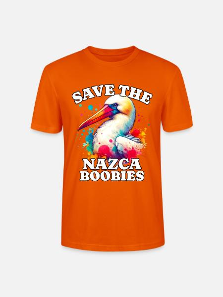 Nazca Tölpel Save Nazca Booby - Stanley/Stella Unisex Bio-T-Shirt CRAFTER - Tieforange
