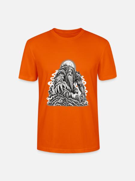 Düsterer Waldtroll im Mondschein - Stanley/Stella Unisex Bio-T-Shirt CRAFTER - Tieforange