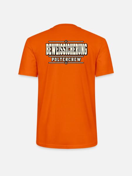 Beweissicherung Poltercrew – Polterabend - Stanley/Stella Unisex Bio-T-Shirt CRAFTER - Tieforange