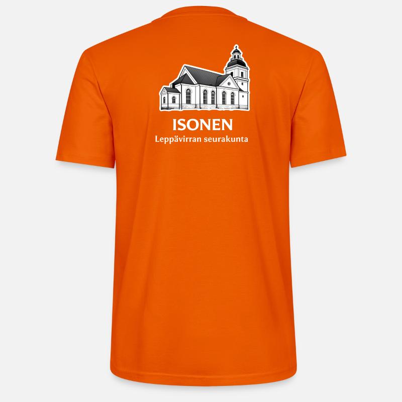 Isonen Leppävirta Kirche - Stanley/Stella Unisex Bio-T-Shirt CRAFTER - Tieforange