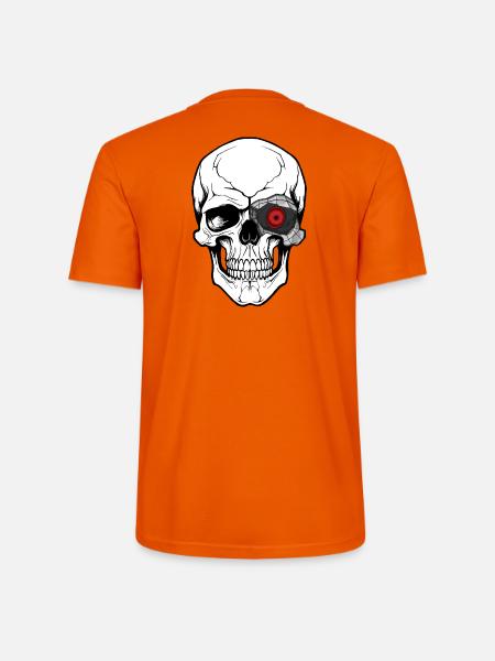 Mecha Skull Tech Art - Stanley/Stella Unisex Bio-T-Shirt CRAFTER - Tieforange