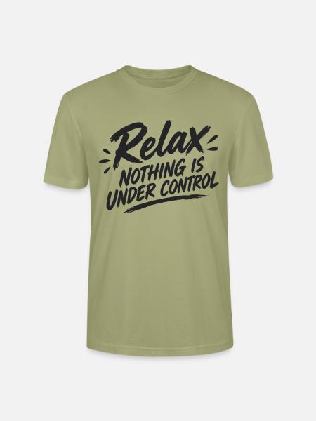 Relax Nothing Control - Stanley/Stella Unisex Bio-T-Shirt CRAFTER - Nebelgrün