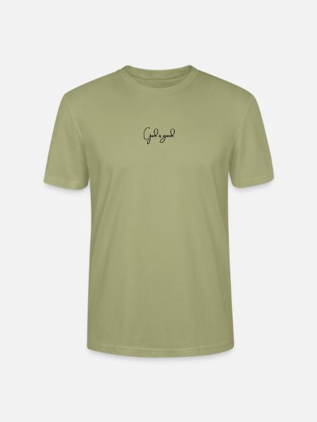 Gott ist gut (dunkel) - Stanley/Stella Unisex Bio-T-Shirt CRAFTER - Nebelgrün