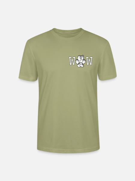 WOW weiss png - Stanley/Stella Unisex Bio-T-Shirt CRAFTER - Nebelgrün