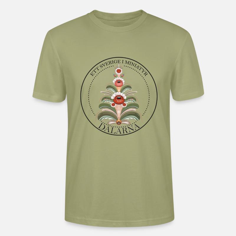 Kurbian Dalisk in brown tones - Stanley/Stella CRAFTER Unisex Organic T-Shirt - sage