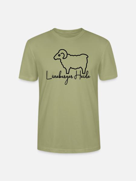 Heidschnucke Lüneburger Heide - Stanley/Stella Unisex Bio-T-Shirt CRAFTER - Nebelgrün