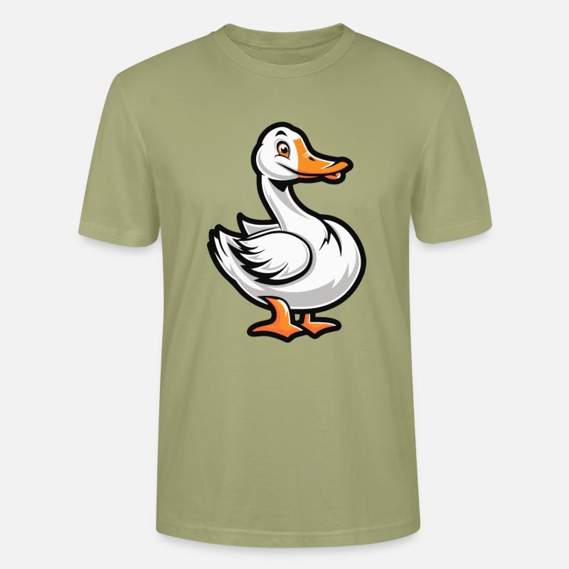 Gans Comic - Stanley/Stella Unisex Bio-T-Shirt CRAFTER - Nebelgrün