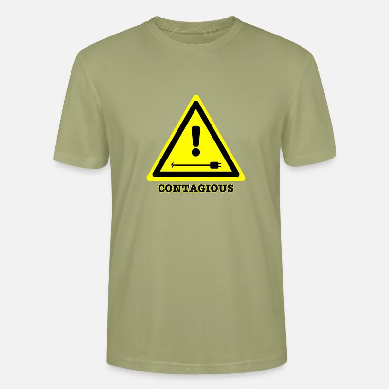 Tarttuva vitsi - Stanley/Stella CRAFTER unisex luomu-t-paita - sumunvihreä