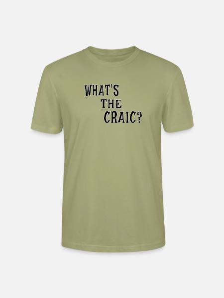 What’s the Craic? – Irish Slang - Stanley/Stella Unisex Bio-T-Shirt CRAFTER - Nebelgrün