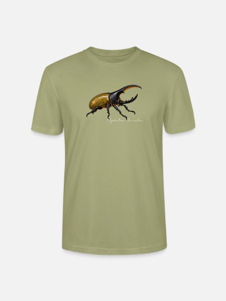Herkuleskäfer Dynastes hercules - Stanley/Stella Unisex Bio-T-Shirt CRAFTER - Nebelgrün