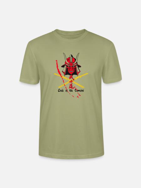Code Samurai Krieger: Klingen-Design - Stanley/Stella Unisex Bio-T-Shirt CRAFTER - Nebelgrün