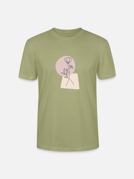 Tulpe - Vintage - Stanley/Stella Unisex Bio-T-Shirt CRAFTER - Nebelgrün