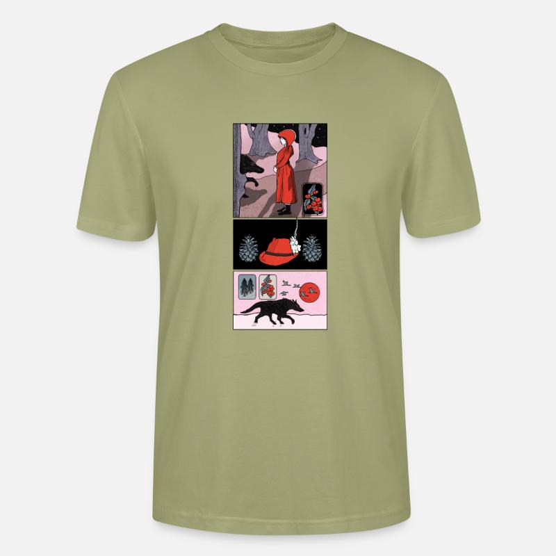 Rotkäppchen Comic - Stanley/Stella Unisex Bio-T-Shirt CRAFTER - Nebelgrün