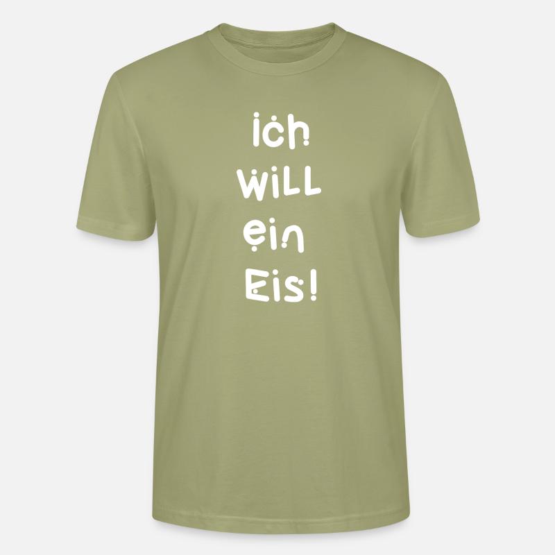 Ich will ein Eis! - Stanley/Stella Unisex Bio-T-Shirt CRAFTER - Nebelgrün