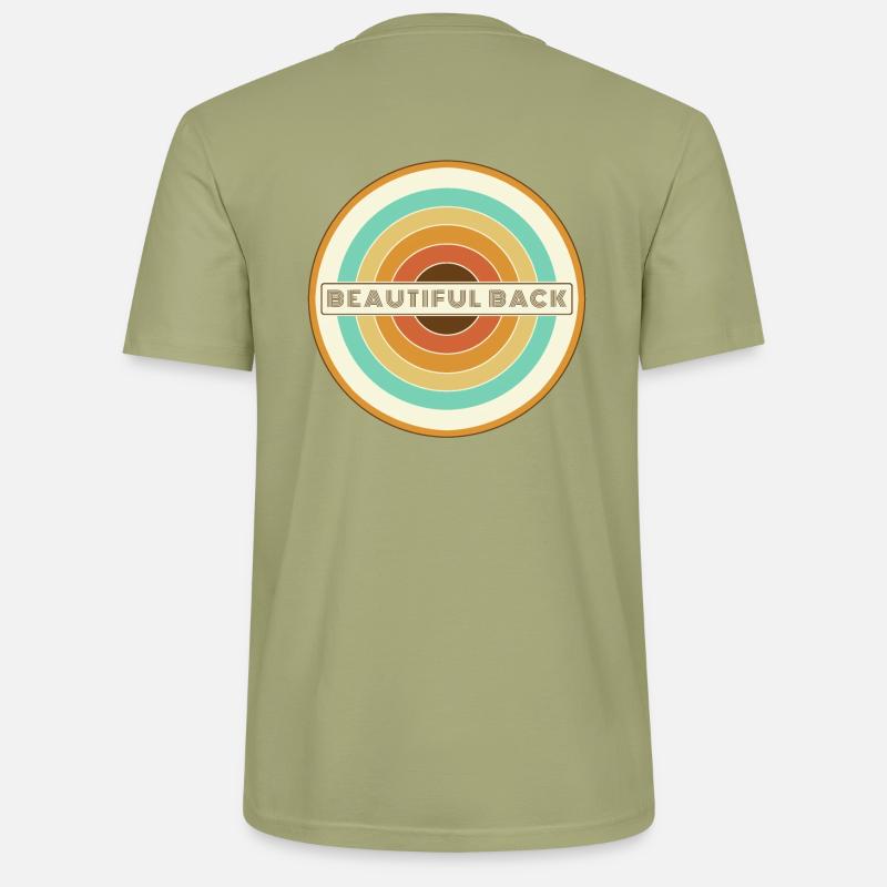 Beautiful Back 70er - Stanley/Stella Unisex Bio-T-Shirt CRAFTER - Nebelgrün