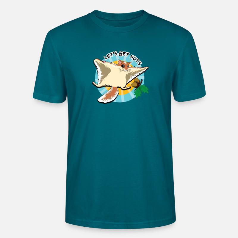 Fliegendes Eichhörnchen - Let es Get Nuts - Stanley/Stella Unisex Bio-T-Shirt CRAFTER - Ozeanblau