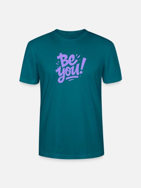 Be you - Seid du ! - Stanley/Stella Unisex Bio-T-Shirt CRAFTER - Ozeanblau