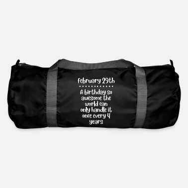 Leap Year Birthday Quote February 29 Bday Funny 4' Backpack | Spreadshirt