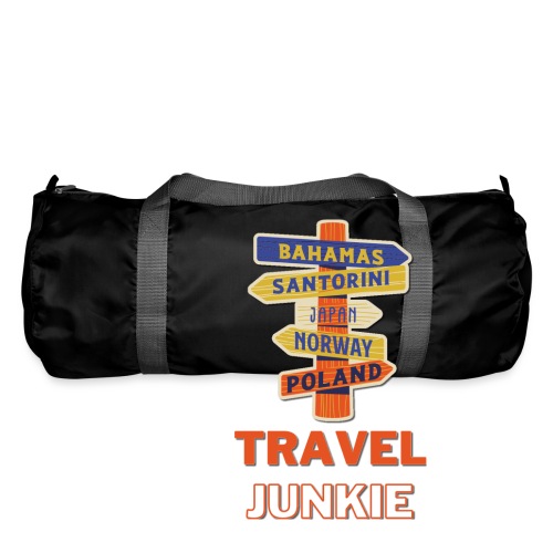 traveljunkie - i like to travel - Sporttasche