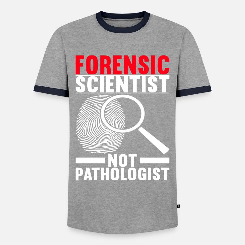 Forensics Forensic Scientist - Men's Ringer Shirt - grey/navy 
