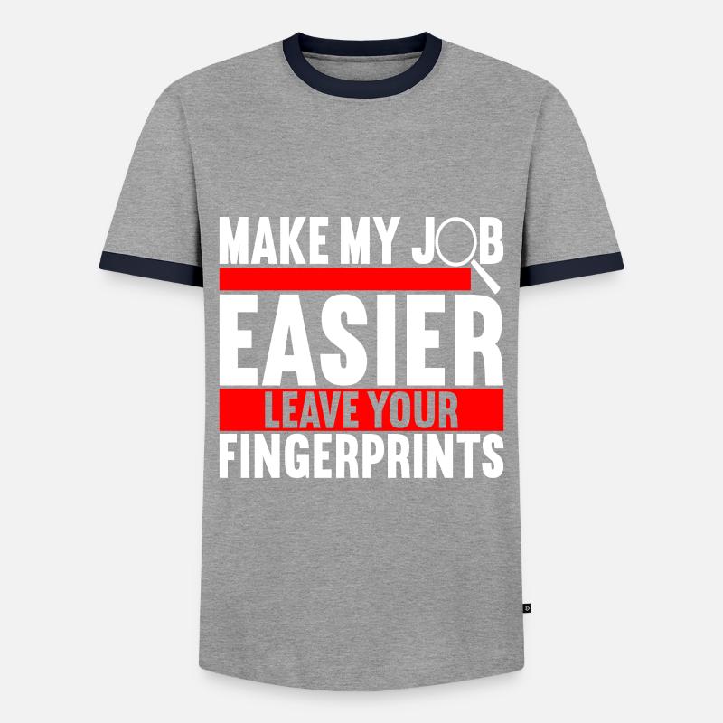 Forensics Forensic Scientist - Men's Ringer Shirt - grey/navy