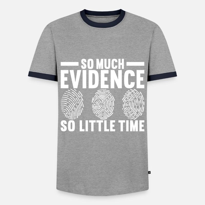 Forensics Forensic Scientist - Men's Ringer Shirt - grey/navy