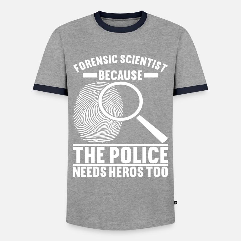 Forensics Forensic Scientist - Men's Ringer Shirt - grey/navy 