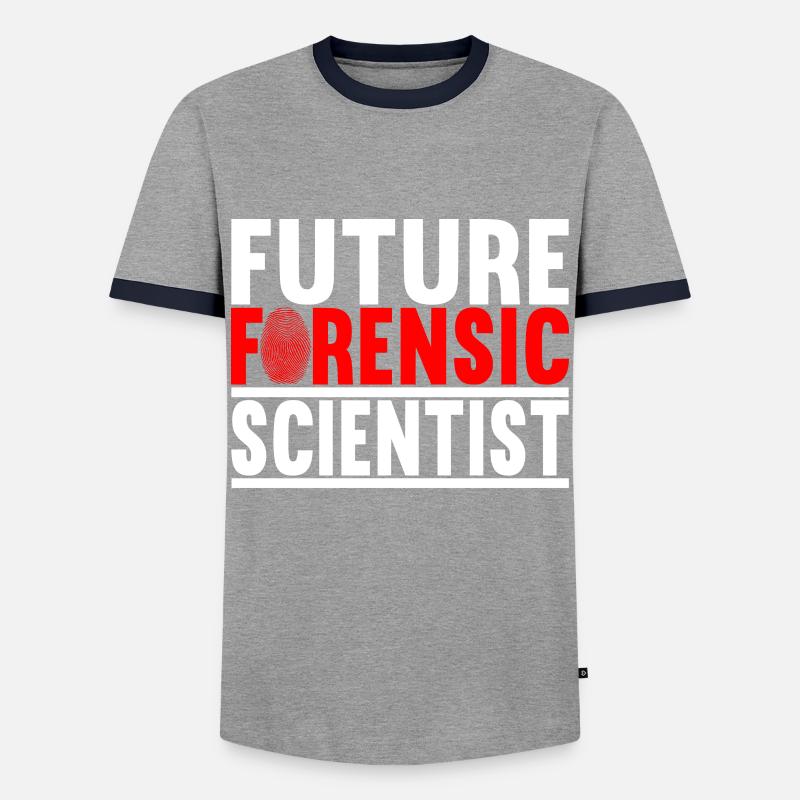 Forensics Forensic Scientist - Men's Ringer Shirt - grey/navy 