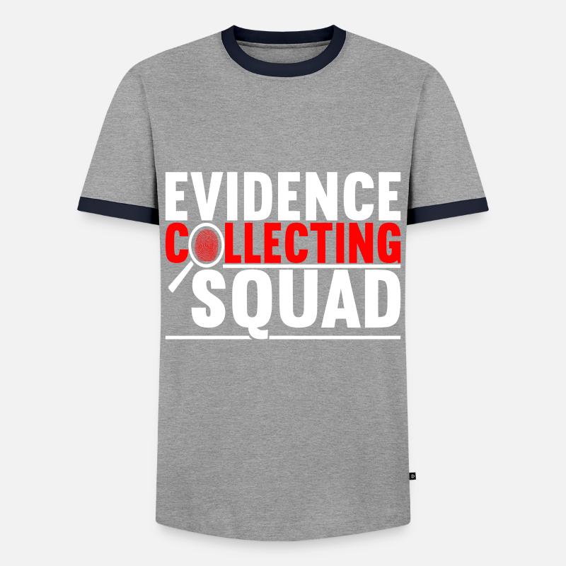 Forensics Forensic Scientist - Men's Ringer Shirt - grey/navy 