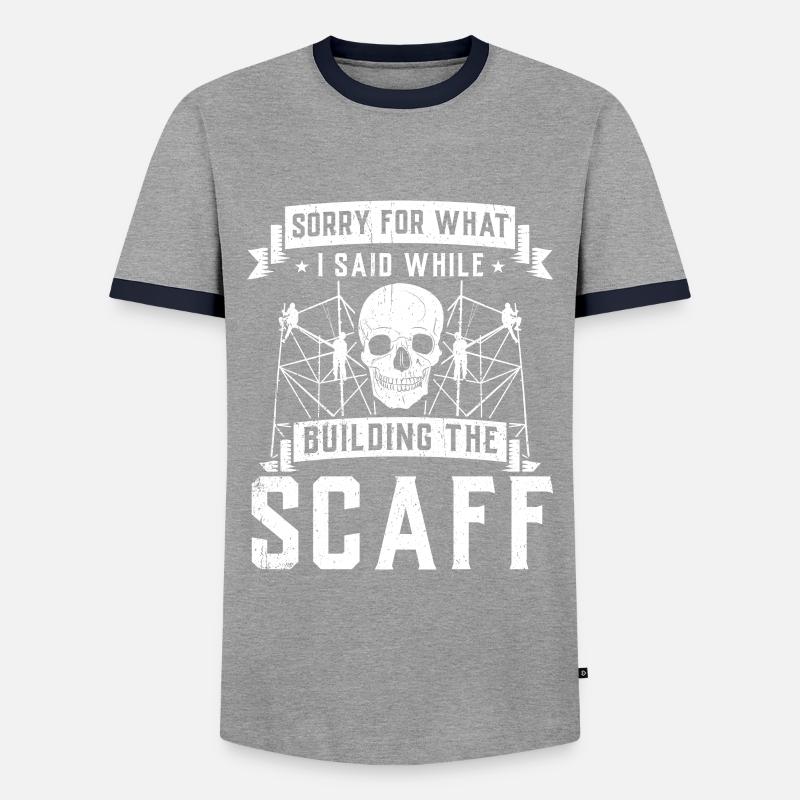 Constructeurs d’échafaudages - T-shirt contrasté Homme - gris/marine 