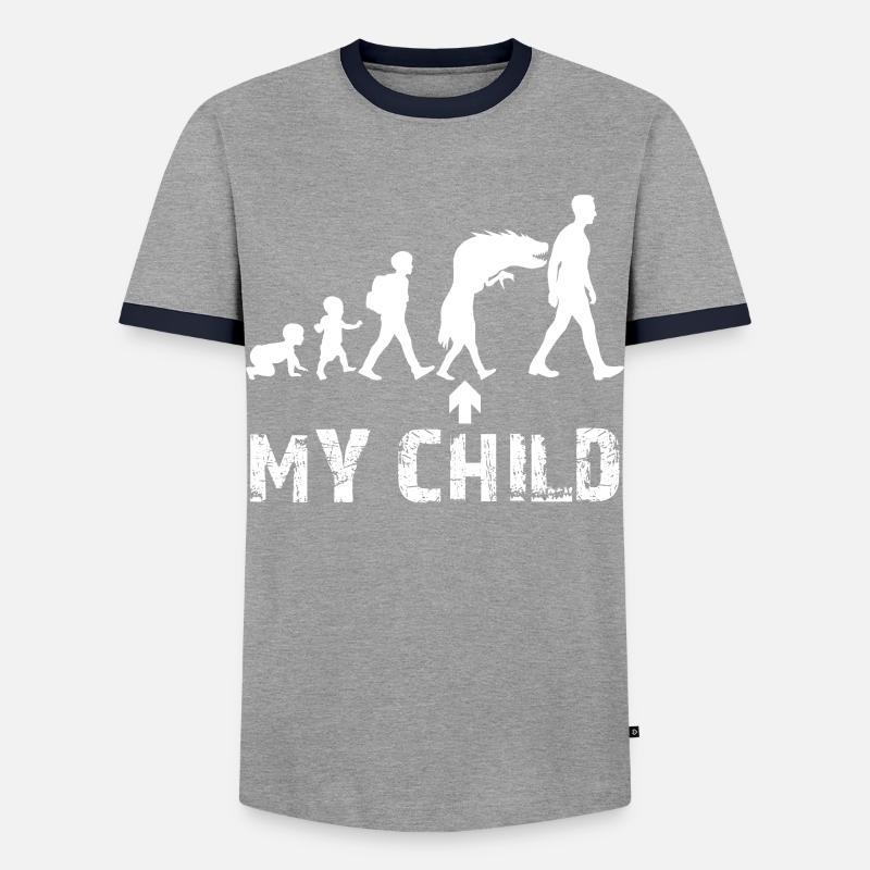 Parents Puberté Mère Père T-shirt contrasté Homme