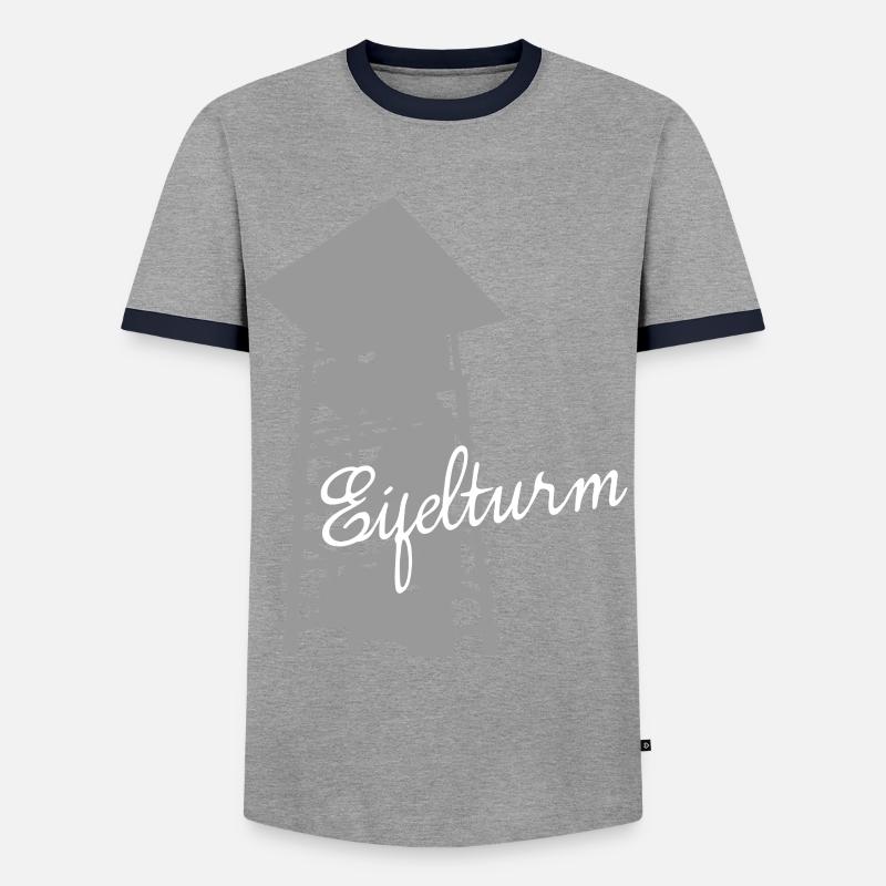 Eifel Eifeler Aussichtsturm Eifler - Männer Kontrast-T-Shirt - Grau/Navy 