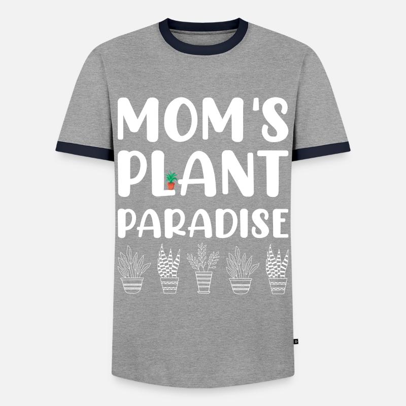 Pflanzenmutter Mutter Gartenpflanzen Blume - Männer Kontrast-T-Shirt - Grau/Navy 