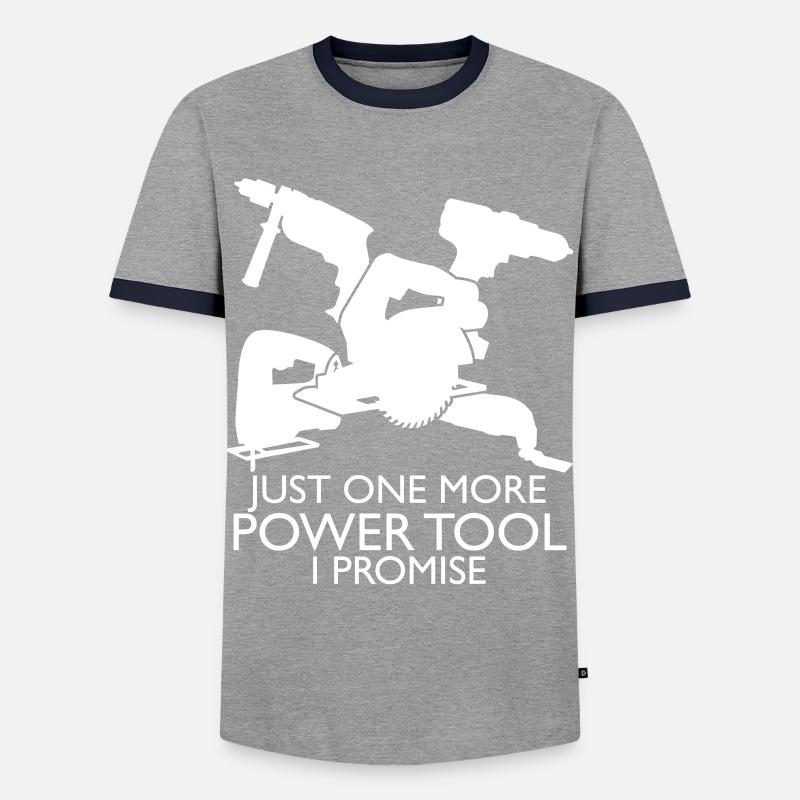 Power Tools Electric Tools - Men's Ringer Shirt - grey/navy