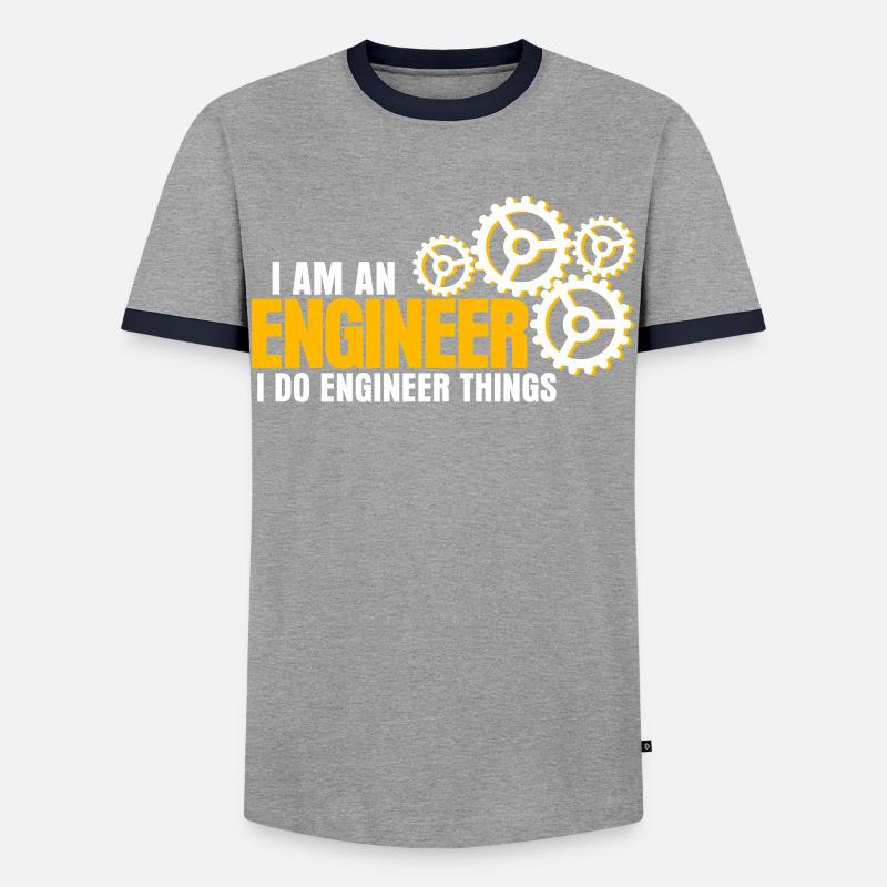 Engineering Mechanical Engineer - Männer Kontrast-T-Shirt - Grau/Navy 