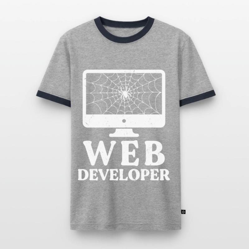 Webentwickler Website-entwicklung It-programmierer Männer Kontrast-T-Shirt