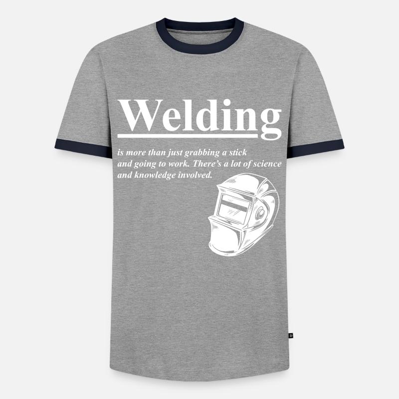 Welding Definition - Men's Ringer Shirt - grey/navy