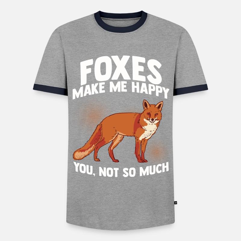 Fuchs - Männer Kontrast-T-Shirt - undefined
