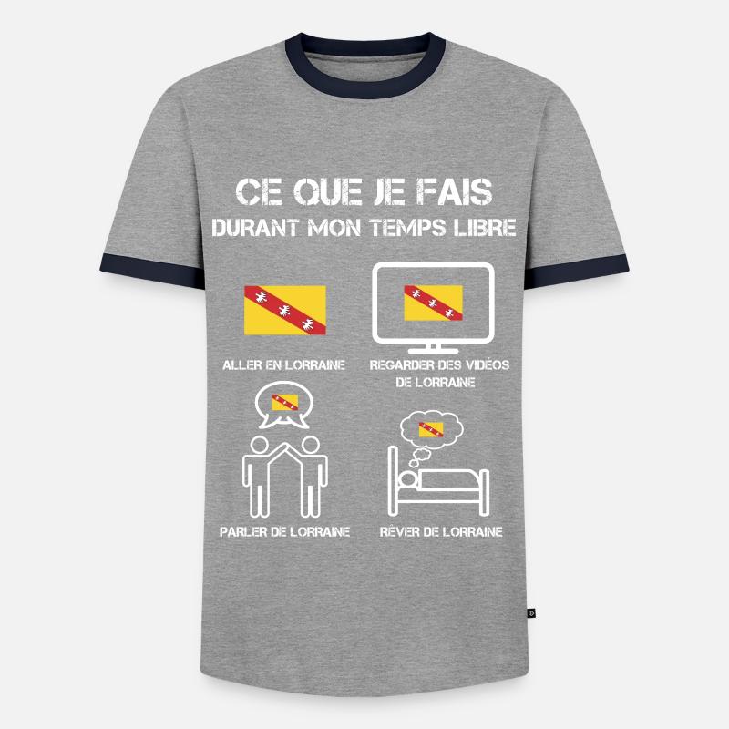 temps libre lorraine T-shirt contrasté Homme