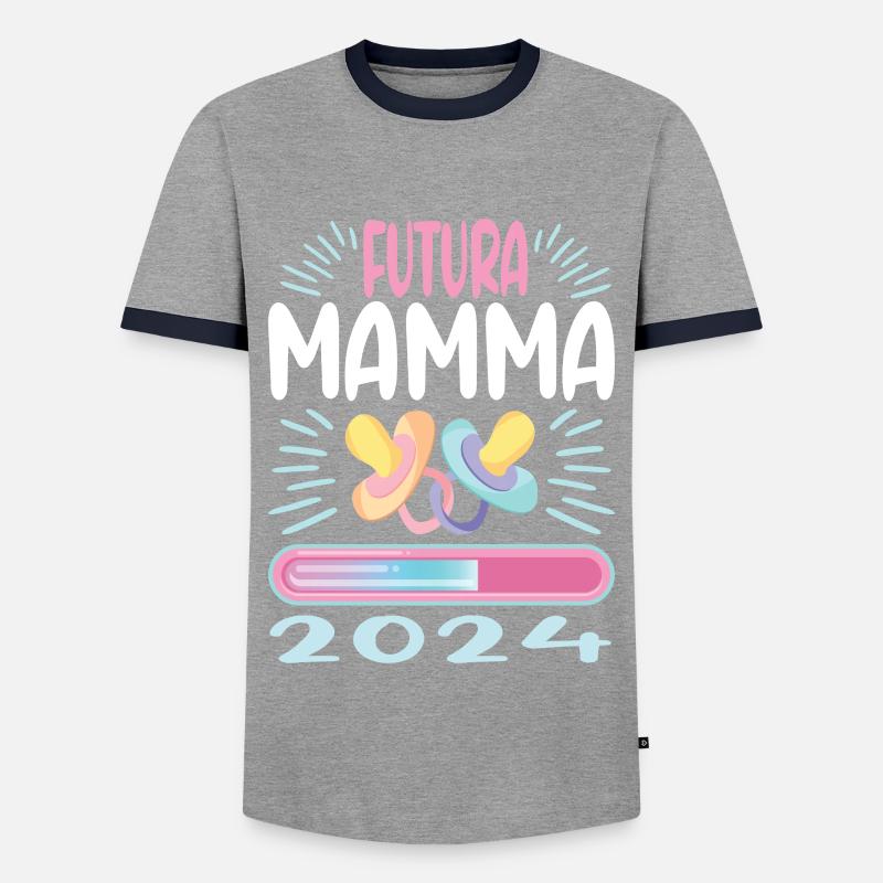 Super Mamma 2024 Loading - Men's Ringer Shirt - grey/navy 