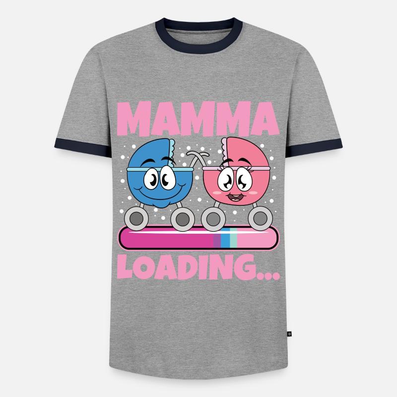 Super Mamma 2024 Loading - Men's Ringer Shirt - grey/navy