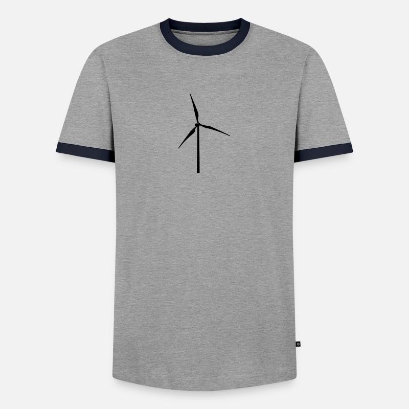 Windmill - Men's Ringer Shirt - grey/navy 