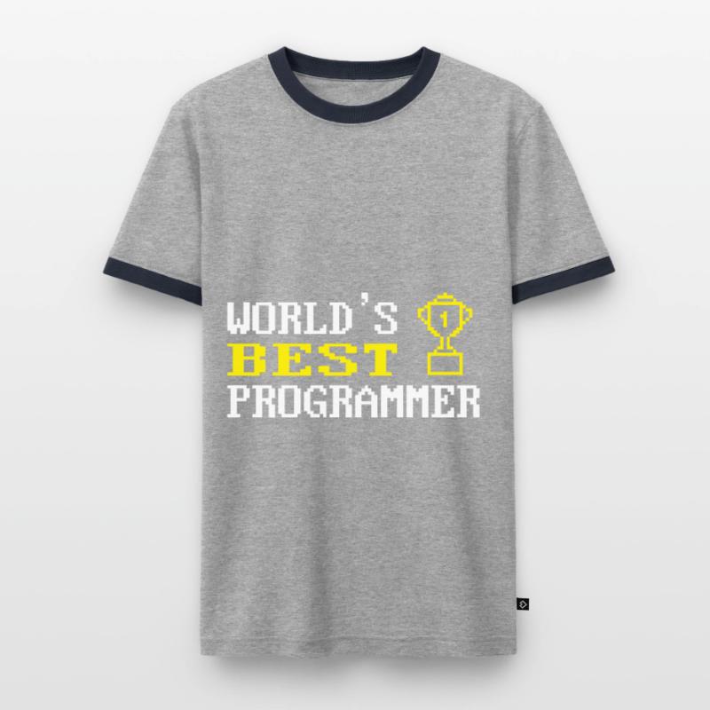 Programmierer Coder Software Entwickler Männer Kontrast-T-Shirt