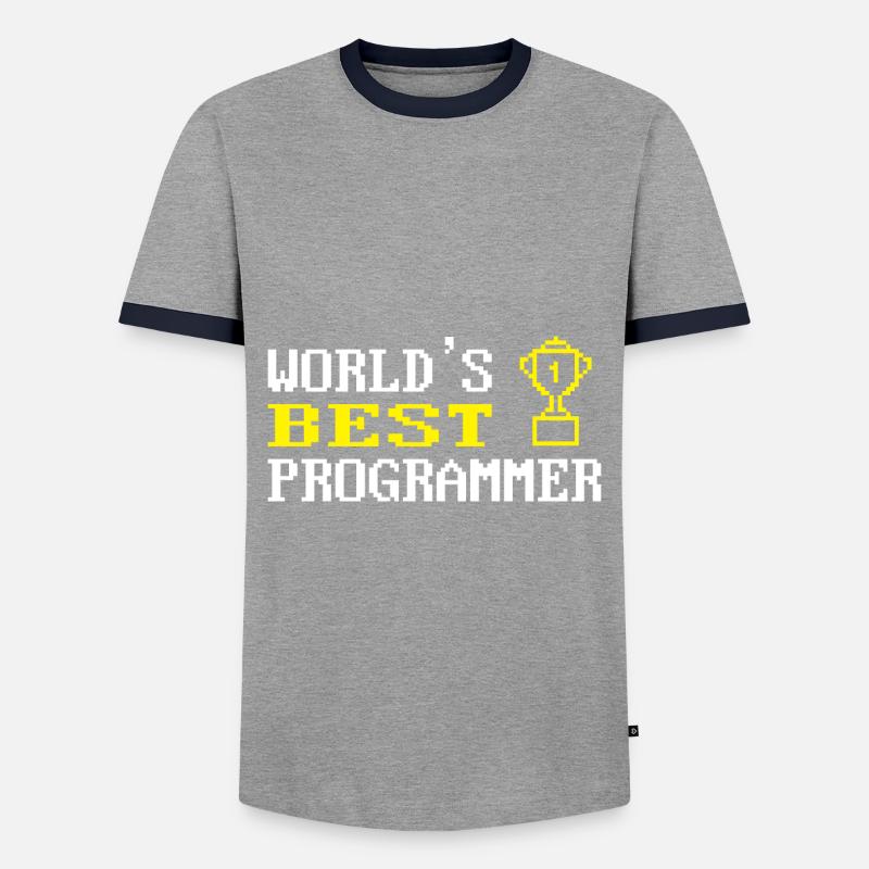 Programmierer Coder Software Entwickler - Männer Kontrast-T-Shirt - Grau/Navy