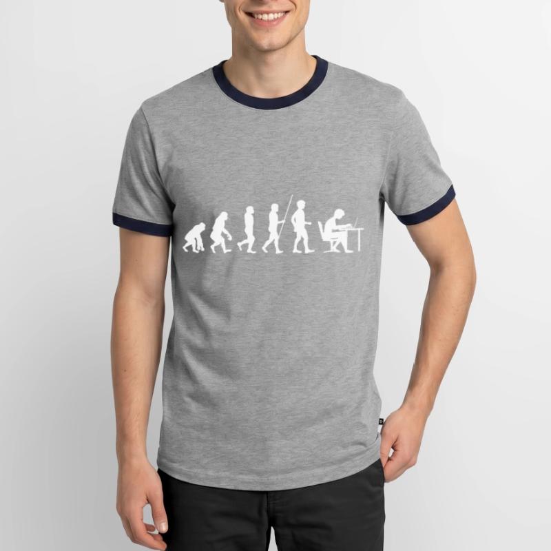 Programmeur évolution code étudiant en informatique T-shirt contrasté Homme