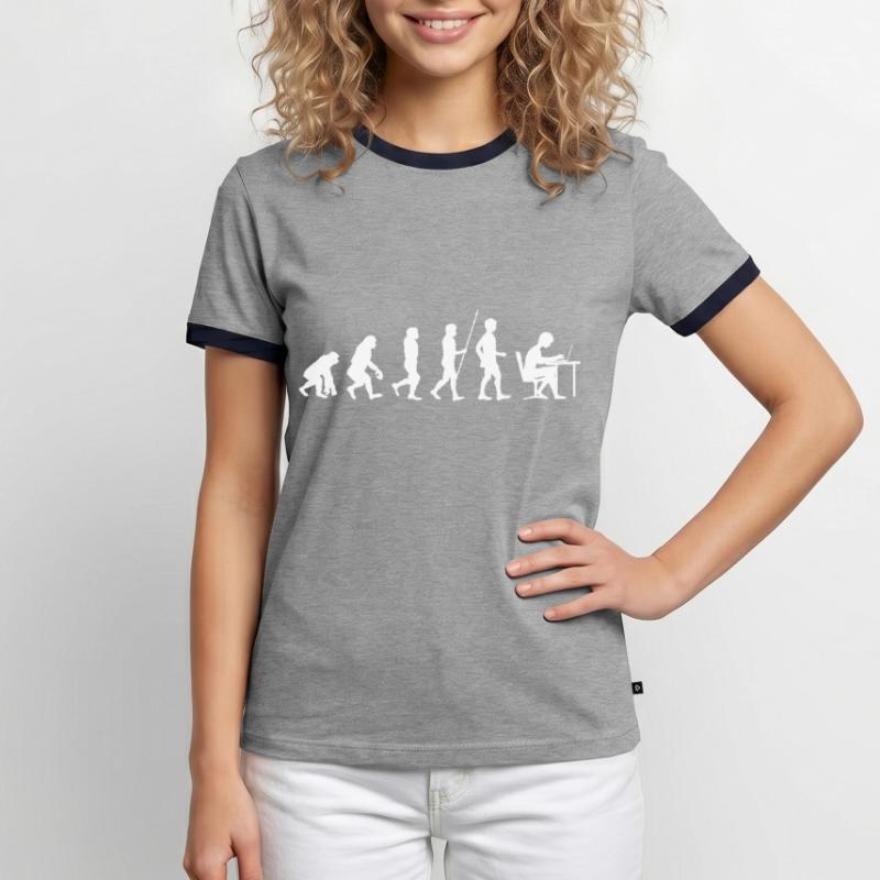 Programmeur évolution code étudiant en informatique T-shirt contrasté Homme